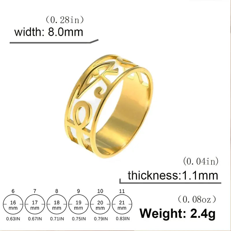 bague croix ankh