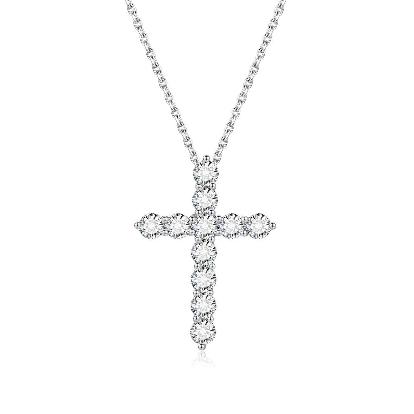 croix or blanc 18 carats diamants