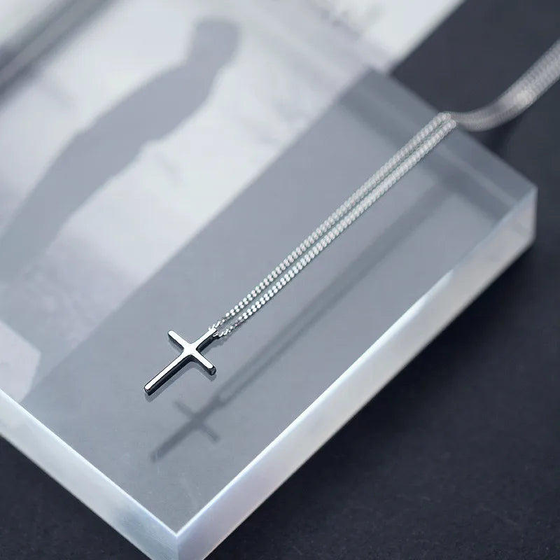 pendentif croix argent
