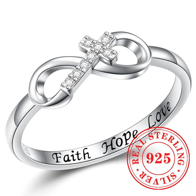 bague croix infini