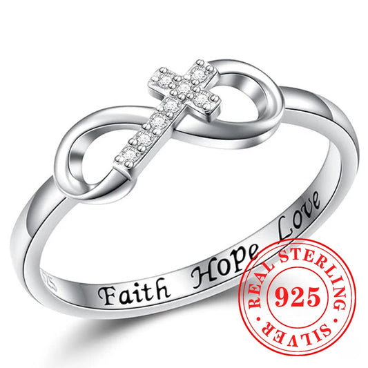 bague croix infini