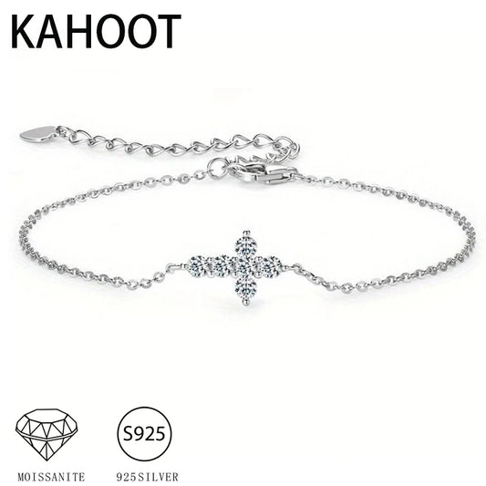 bracelet croix argent