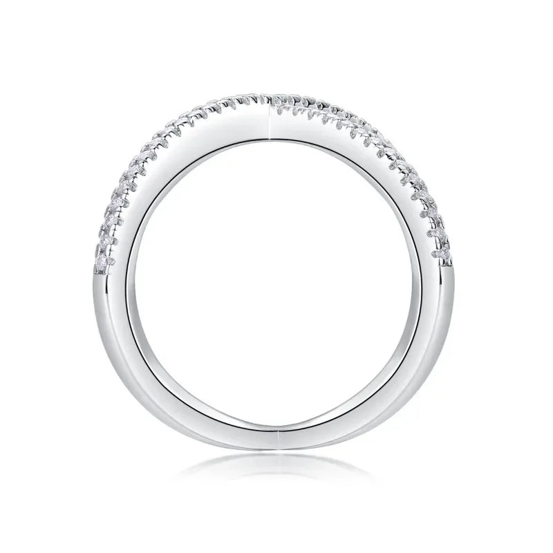 Bague croix diamant