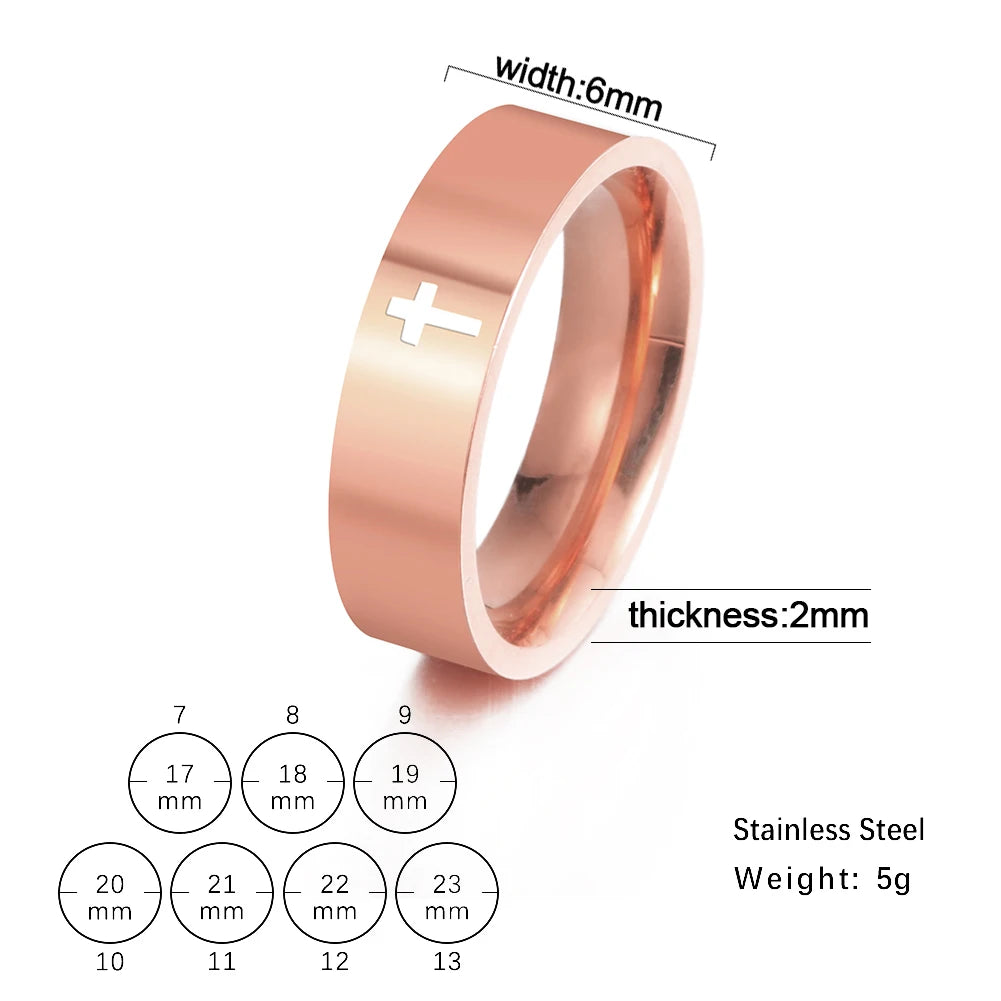 bague croix homme