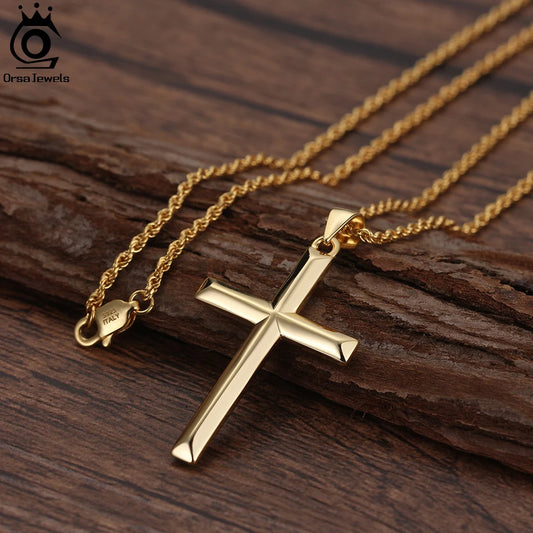 chaine croix  18K