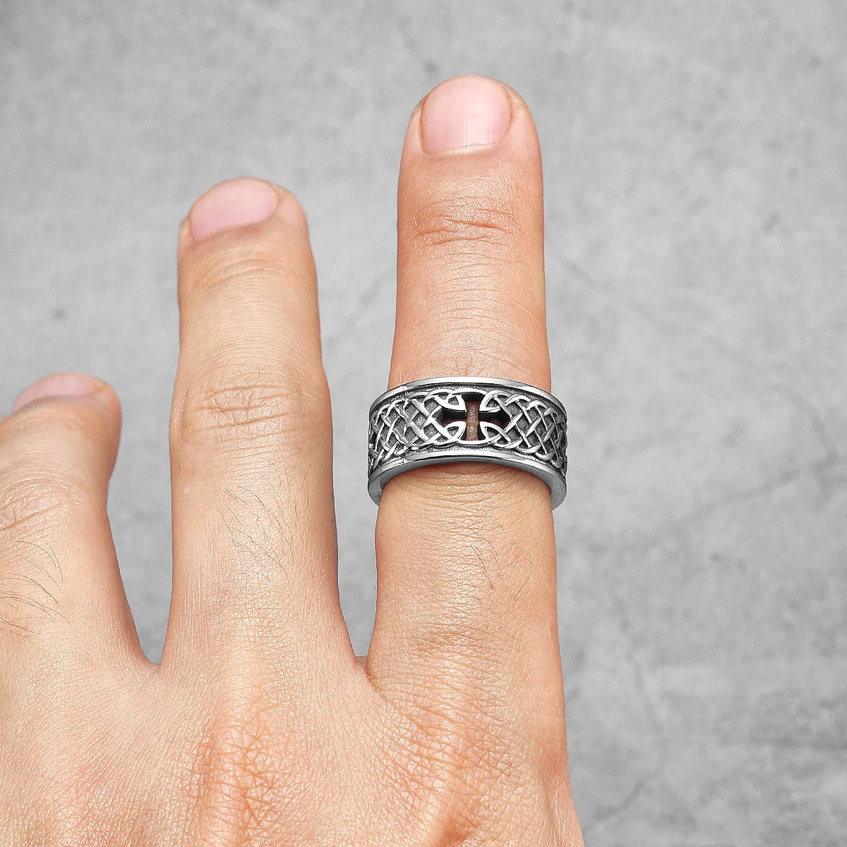 bague croix celtique