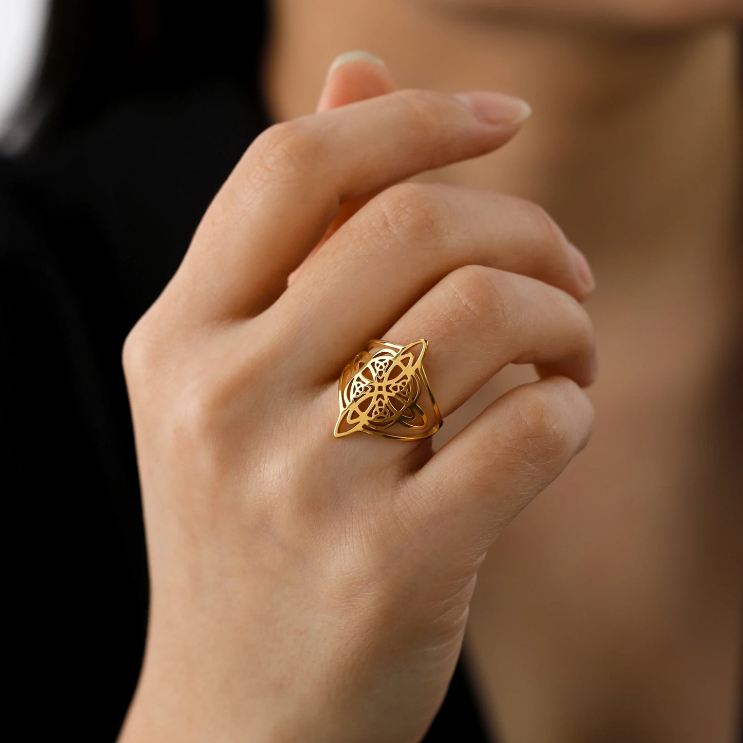 Bague croix celtique
