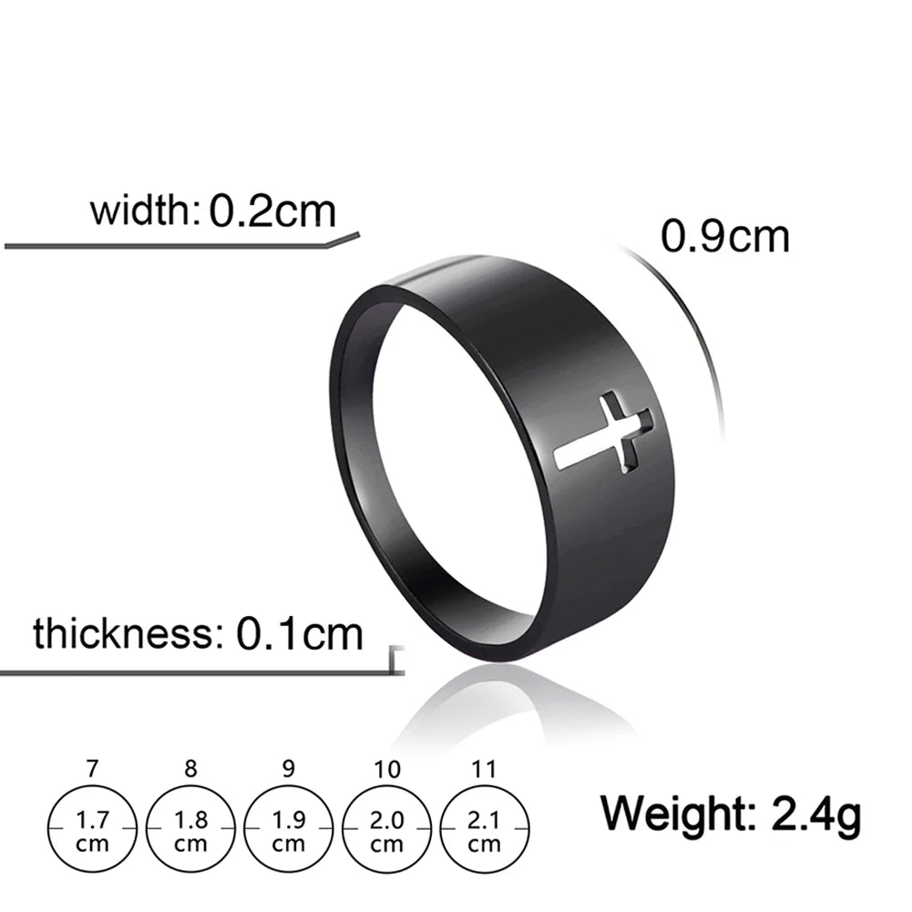 bague croix chrétienne