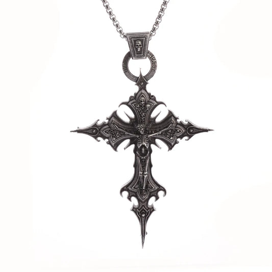 Pendentif croix fantaisie