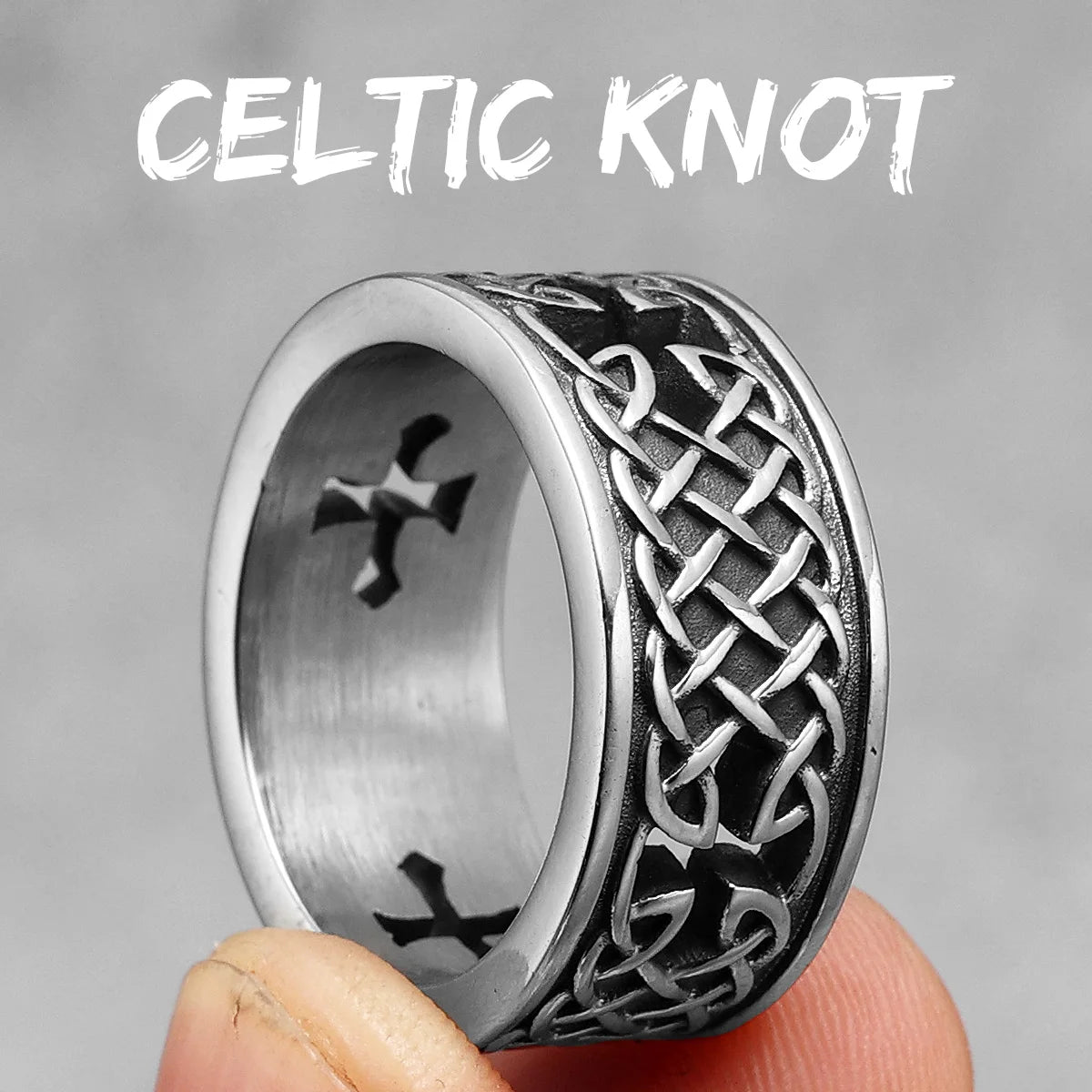 bague croix celtique