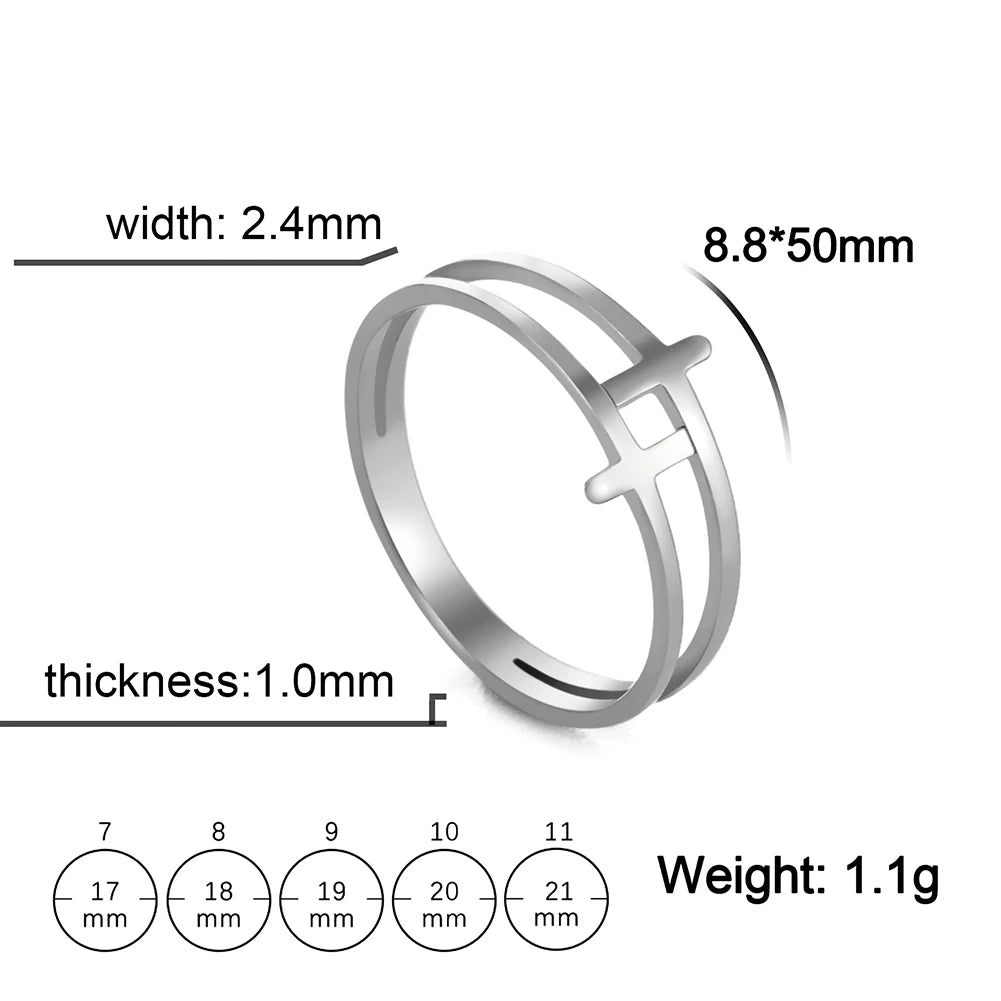 bague croix chrétienne