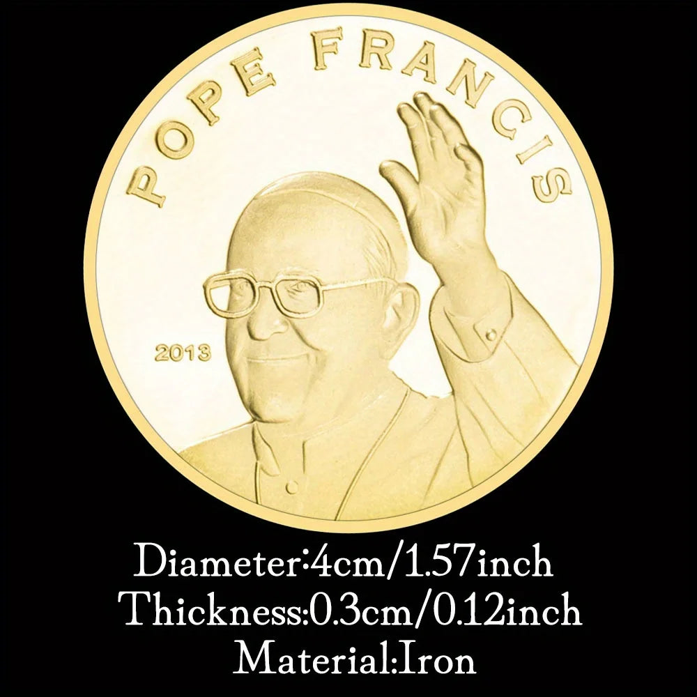 Pièce croix pape françois