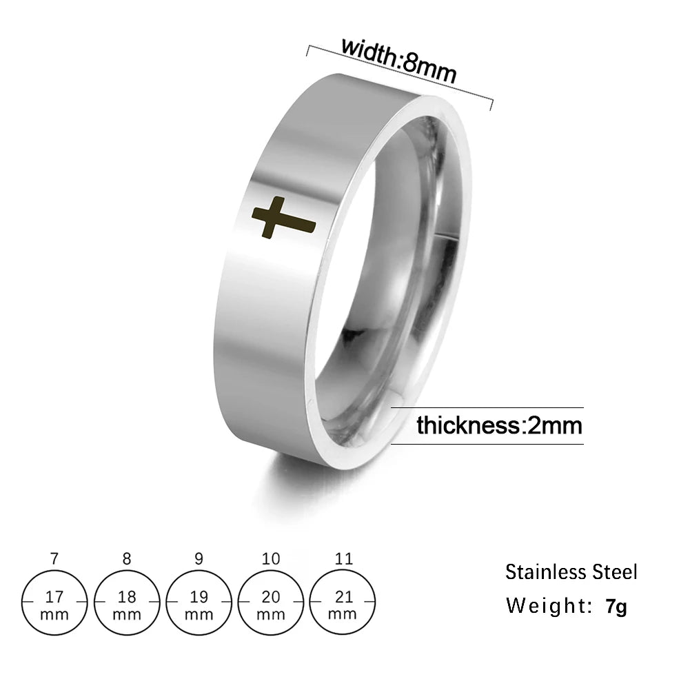 bague croix chrétienne